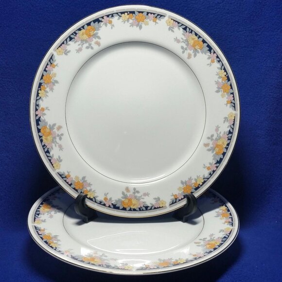 Epoch Park Manor Dinner Plate Set 6502 Noritake Made in Japan Set of 2 Wedding - Picture 2 of 10